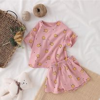 Set 5 áo gấu chất liệu cotton lạnh dành cho bé gái từ 8 - 28kg