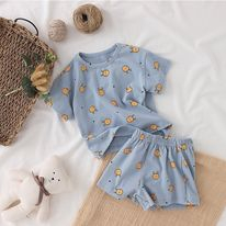 Set 5 áo gấu chất liệu cotton lạnh dành cho bé gái từ 8 - 28kg