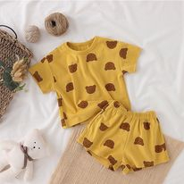 Set 5 áo gấu chất liệu cotton lạnh dành cho bé gái từ 8 - 28kg
