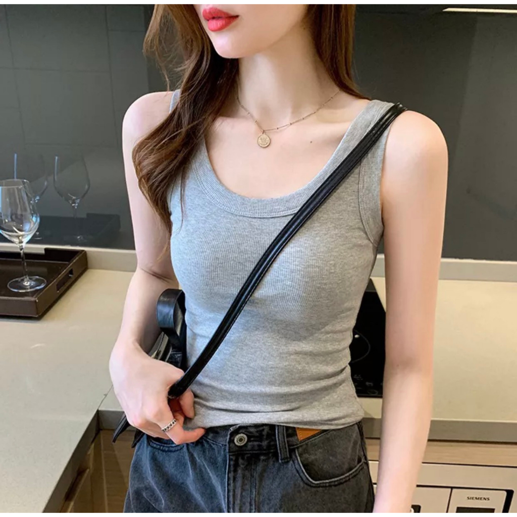 Áo Bra Nữ, Áo Ba Lỗ Cotton Tăm Dáng Dài Màu Pastel Siêu Hot ms 715