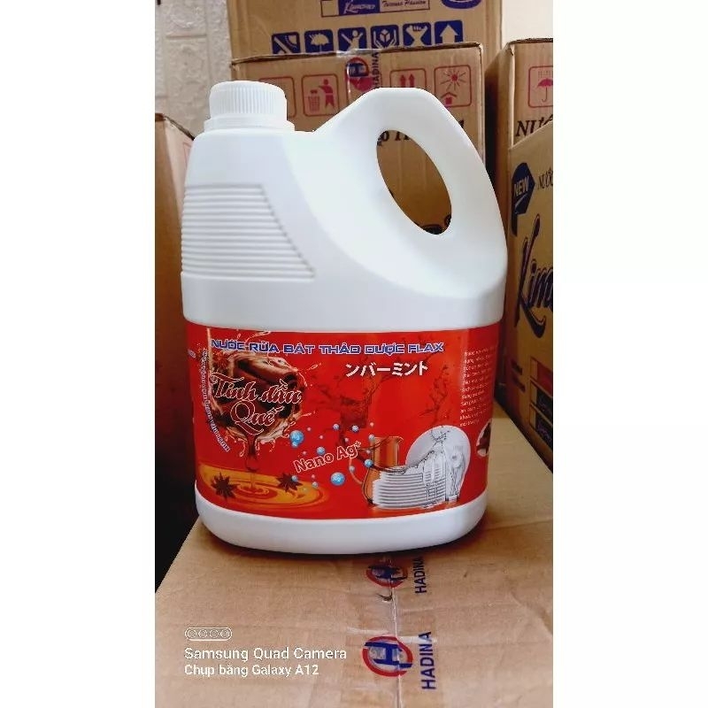 NƯỚC RỬA BÁT TINH DẦU QUẾ_ CAN 3.6L
