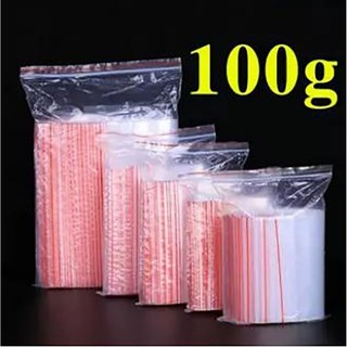 500 gram Túi Zip chỉ đỏ đủ size.  Túi Zip Đựng đồ khô.  đựng thực phẩm