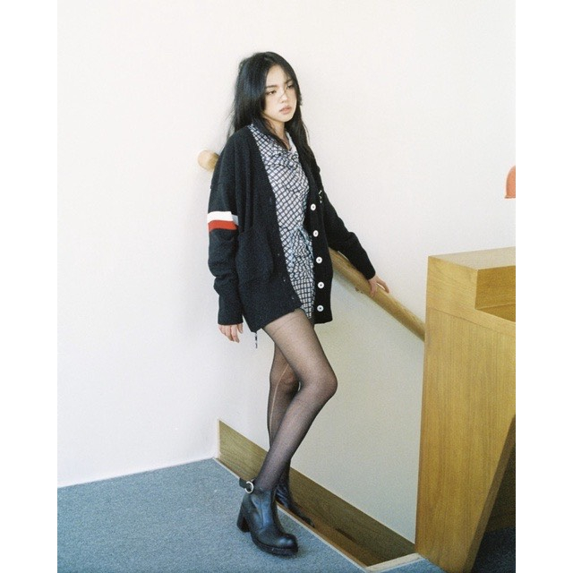 Áo Khoác Cardigan 𝐀𝐓𝐘𝐒® Len Đen Form Rộng Unisex Nam Nữ