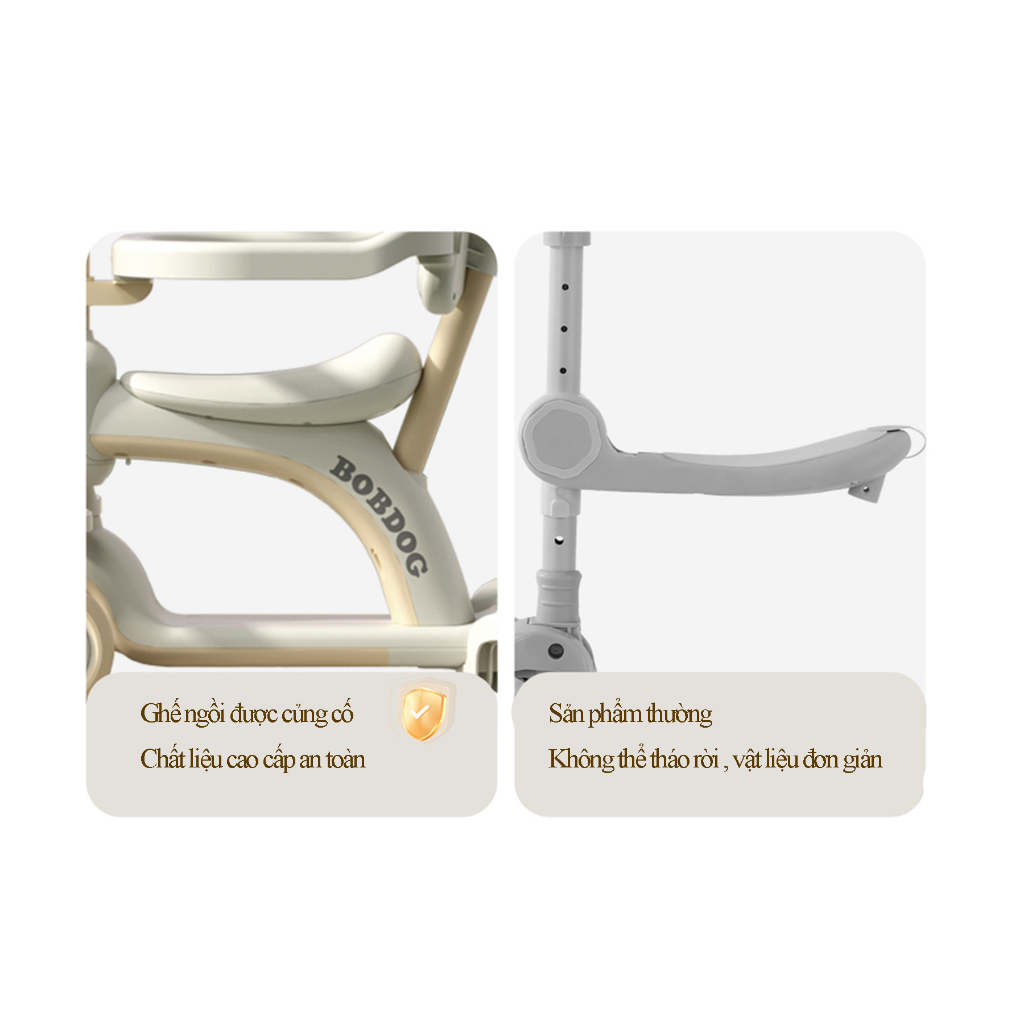 Xe scooter  chòi chân cho bé cỡ lớn, có thể điều chỉnh hướng, có ô che nắng