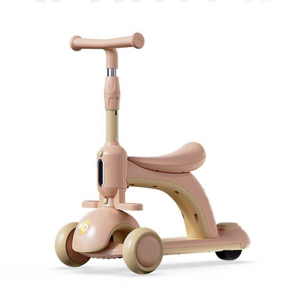 Xe scooter  chòi chân cho bé cỡ lớn, có thể điều chỉnh hướng, có ô che nắng