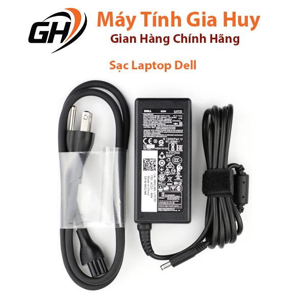 Sạc Laptop Dell Chân Kim 19.5V- 4.62A 90W / 19.5V- 3.34A 65W Cao Cấp Chân To, Chân Nhỏ, Bảo Hành Đổi Mới 12 Tháng