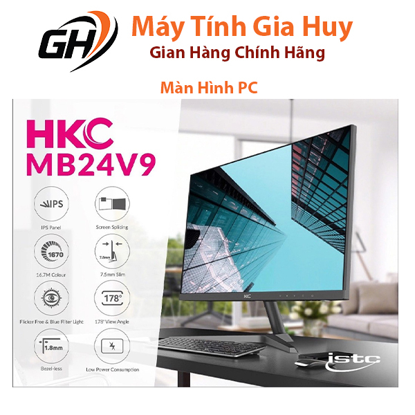 MÀN HÌNH HKC 24 inch MB24V9, 22inch, 20 inch (23.8 INCH/FHD/IPS/75HZ/8MS/250 NITS/HDMI+VGA) | BigBuy360 - bigbuy360.vn