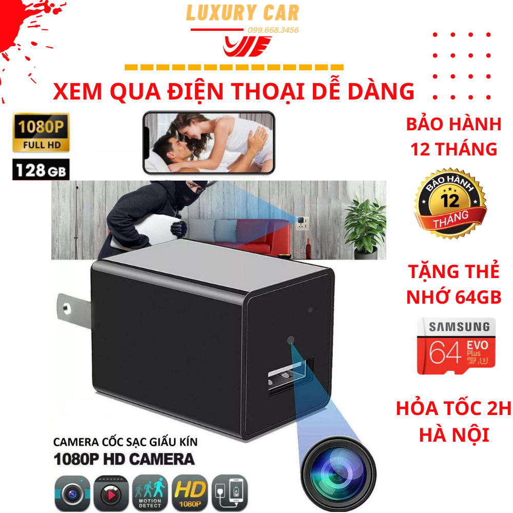 Camera mini có wifi,Camera dạng củ sạc điện thoại cho chất lượng video sắc nét 1080HD dễ sử dụng ,máy quay giám sát wifi | BigBuy360 - bigbuy360.vn