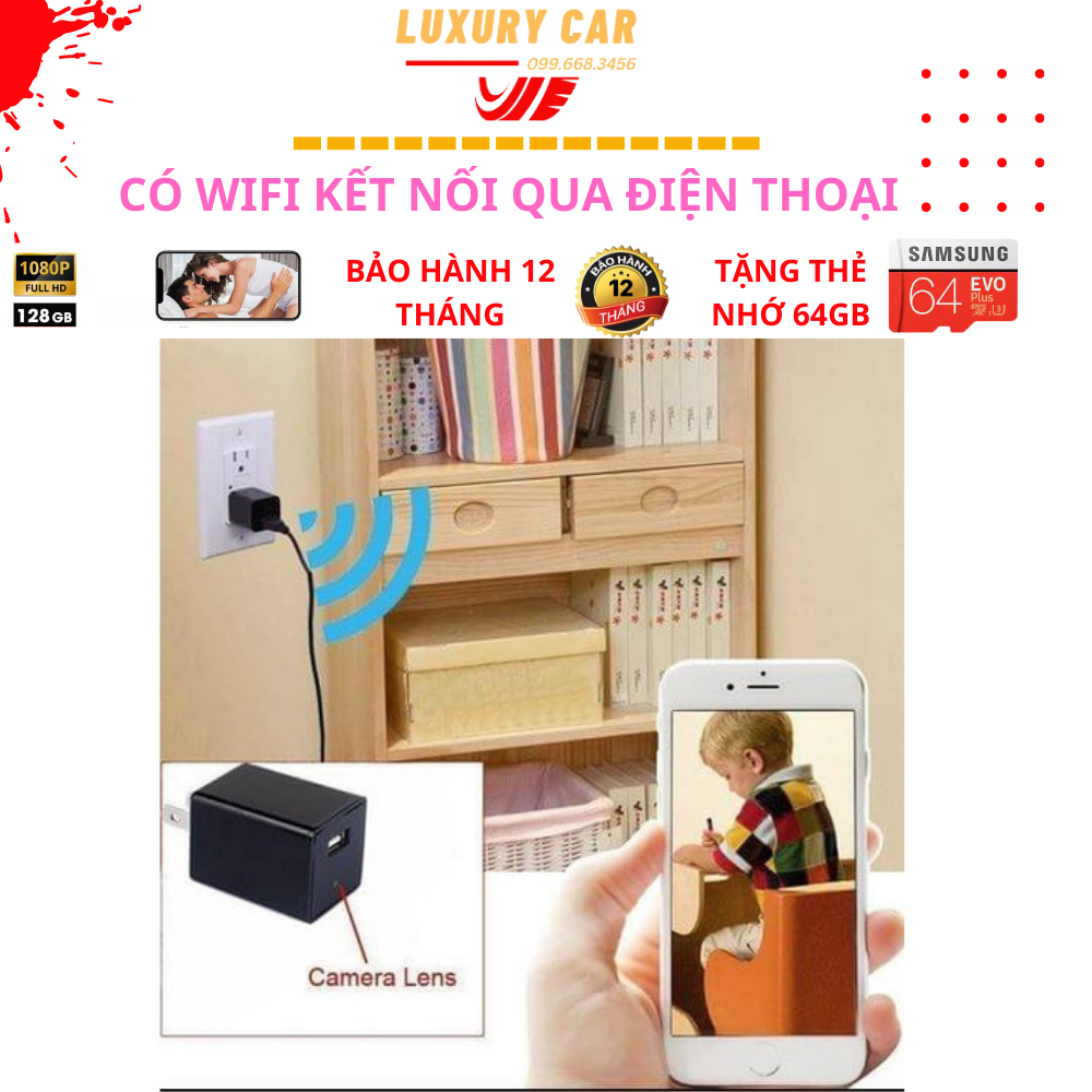 Camera mini có wifi,Camera dạng củ sạc điện thoại cho chất lượng video sắc nét 1080HD dễ sử dụng ,máy quay giám sát wifi | BigBuy360 - bigbuy360.vn