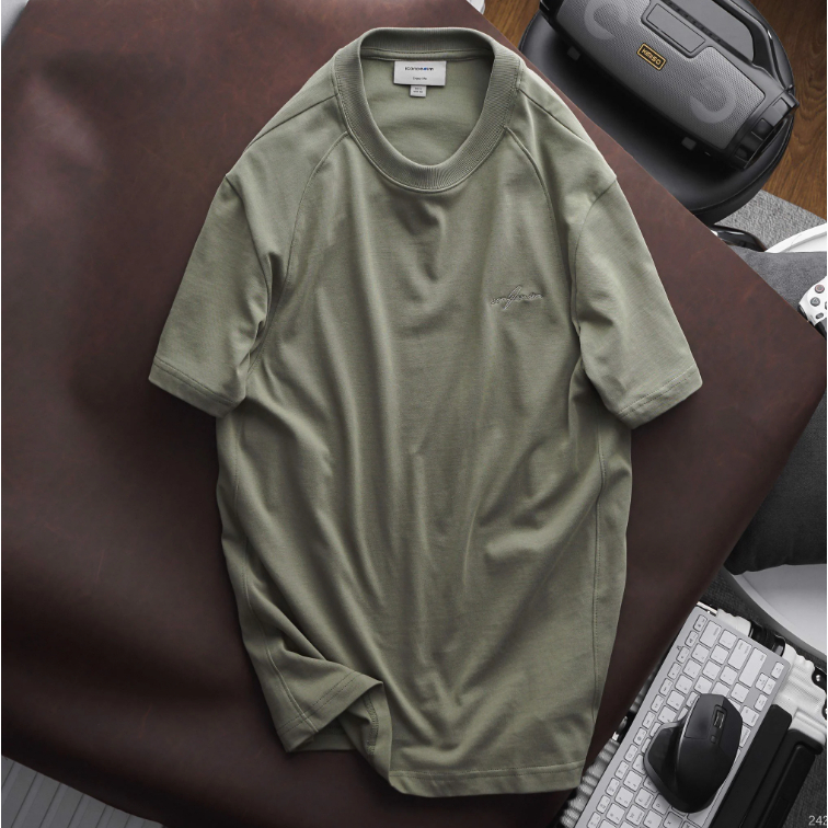 Áo thun nam Premium Cotton ICDN Basic chất liệu premium cotton mềm mại co giãn tối đa - ATID0242
