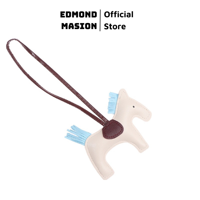 Móc khoá ngựa EDMOND MASION MONOGRAM treo balo charm ngựa phụ kiện gắn trang trí balo túi xách