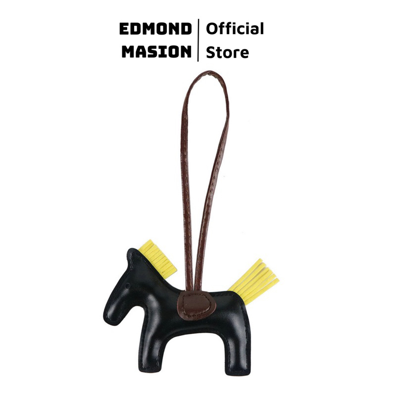Móc khoá ngựa EDMOND MASION MONOGRAM treo balo charm ngựa phụ kiện gắn trang trí balo túi xách