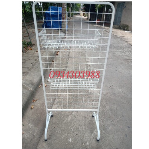 Giỏ cài lưới sắt, giỏ treo khung lưới sắt decor trang trí