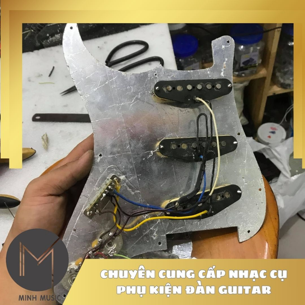Giấy bạc bọc Mass chống Noise chống nhiễu Guitar Điện MMS hình thật giúp Âm thanh đầu ra được sạch sẽ không bị ồn