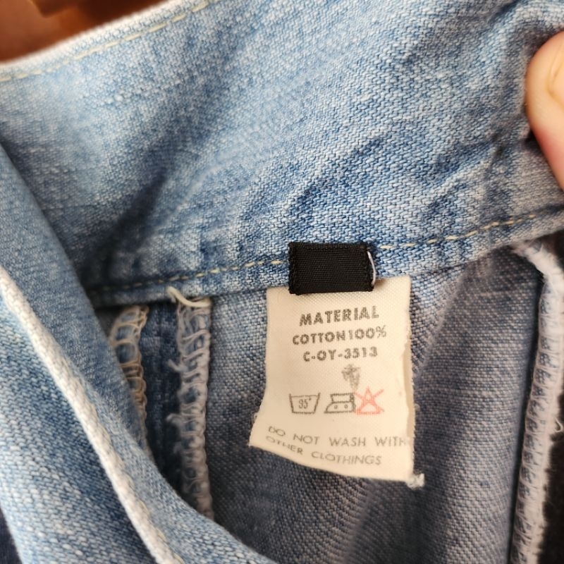 Chân váy midi vintage Nhật hiệu Betty Smith jeans denim xanh light blue - em và nắng