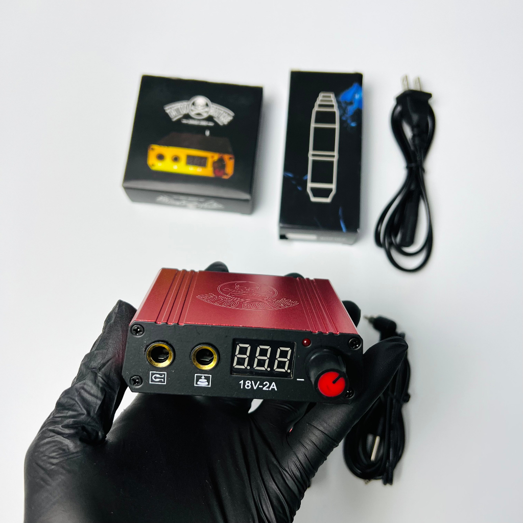 Combo bộ tập xăm hero tatoo kit,  Bộ tập xăm 16 món đồ dành cho người mới bắt đầu