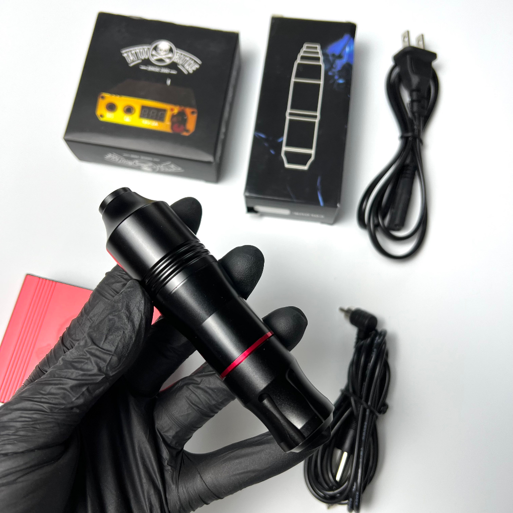 Combo bộ tập xăm hero tatoo kit,  Bộ tập xăm 16 món đồ dành cho người mới bắt đầu