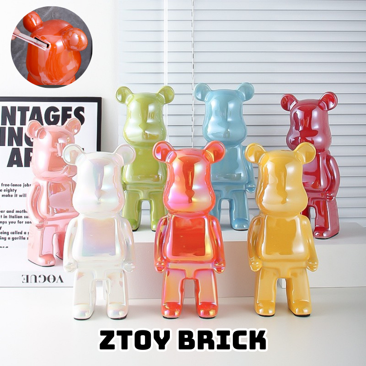 BearBrick Bling Cao Cấp Size 35cm - 50cm , Tượng Gấu Bụng Phệ Lấp Lánh Sang Chành Trang TrÍ Decor