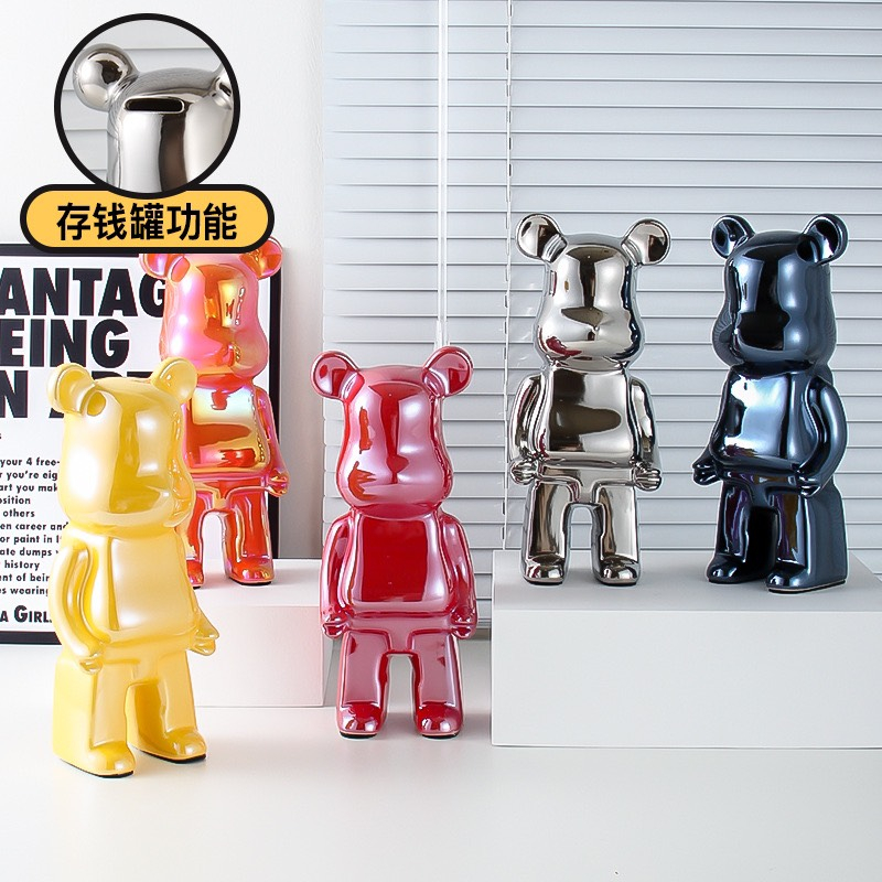 BearBrick Bling Cao Cấp Size 35cm - 50cm , Tượng Gấu Bụng Phệ Lấp Lánh Sang Chành Trang TrÍ Decor