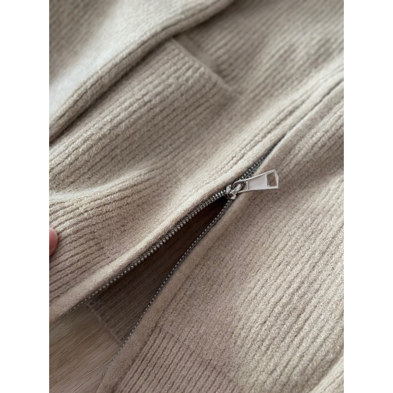 Áo len Hàn khoá kéo zipper Comic