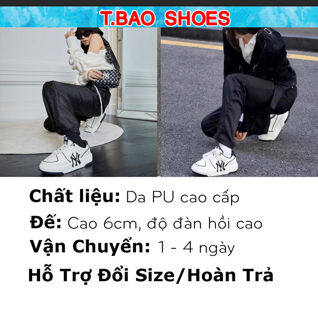 Giày thể thao MLB Chunky Nam Nữ, Giày Chunky 3 màu độn đế cao cấp full size đủ box bill | BigBuy360 - bigbuy360.vn