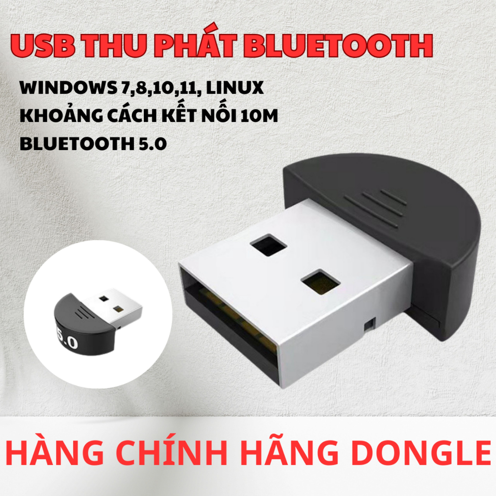 USB Bluetooth 5.0 cho máy tính, laptop