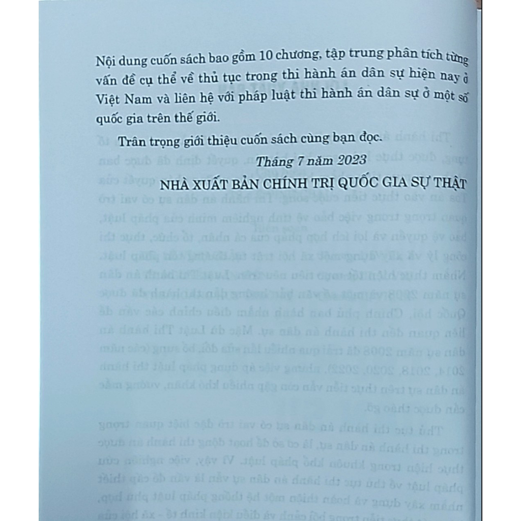 Sách - Pháp Luật Về Thủ Tục Thi Hành Án Dân Sự