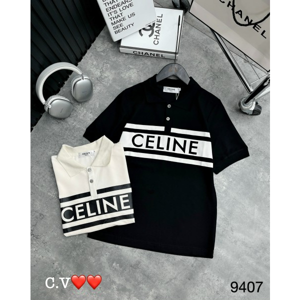Áo polo chữ Celien hàng QCL1