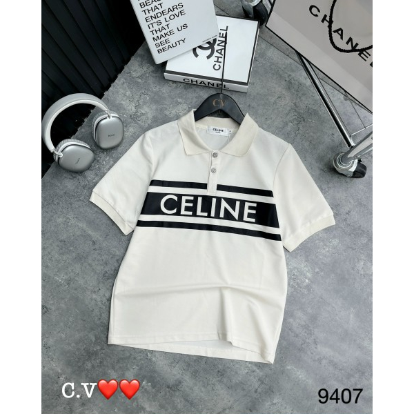 Áo polo chữ Celien hàng QCL1