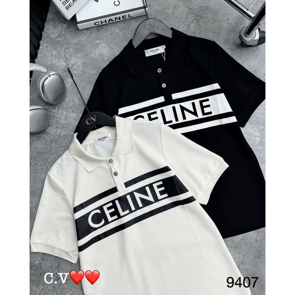 Áo polo chữ Celien hàng QCL1