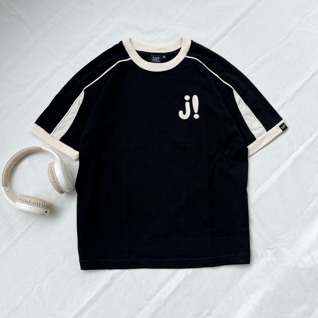 Áo Thun Baby Tee J! Tee Phối Line Nam Nữ Unisex JAYSTOREE Brand 🖤