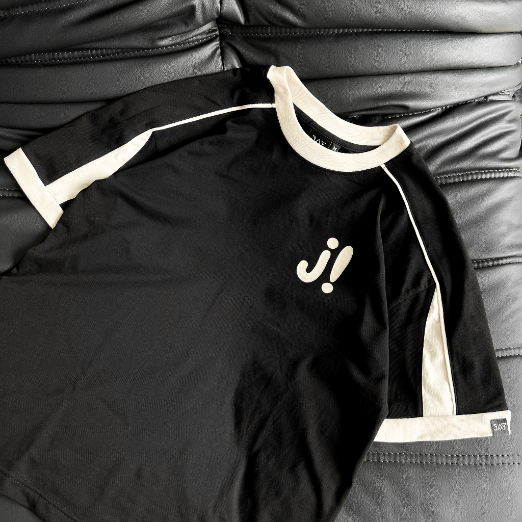 Áo Thun Baby Tee J! Tee Phối Line Nam Nữ Unisex JAYSTOREE Brand 🖤