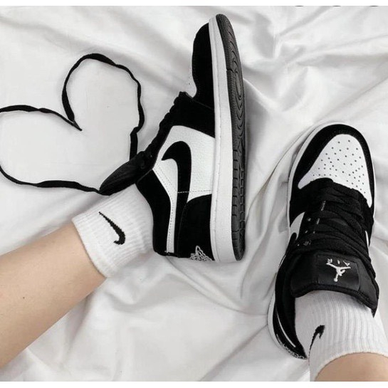 Giày Thể thao Jordan Panda Giày Sneaker Trắng đen