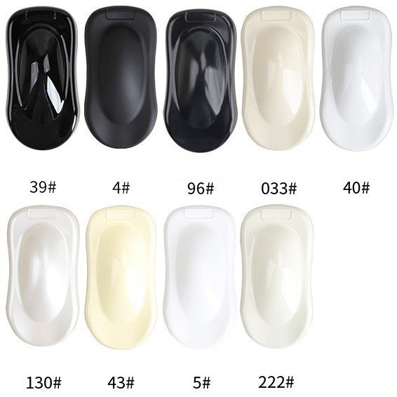 Sơn xóa vết xước ô tô, xe máy - Sơn xịt pha sẵn chuẩn màu, xe màu trắng, đen, đỏ mận,ghi bạc, xanh, vàng,xám