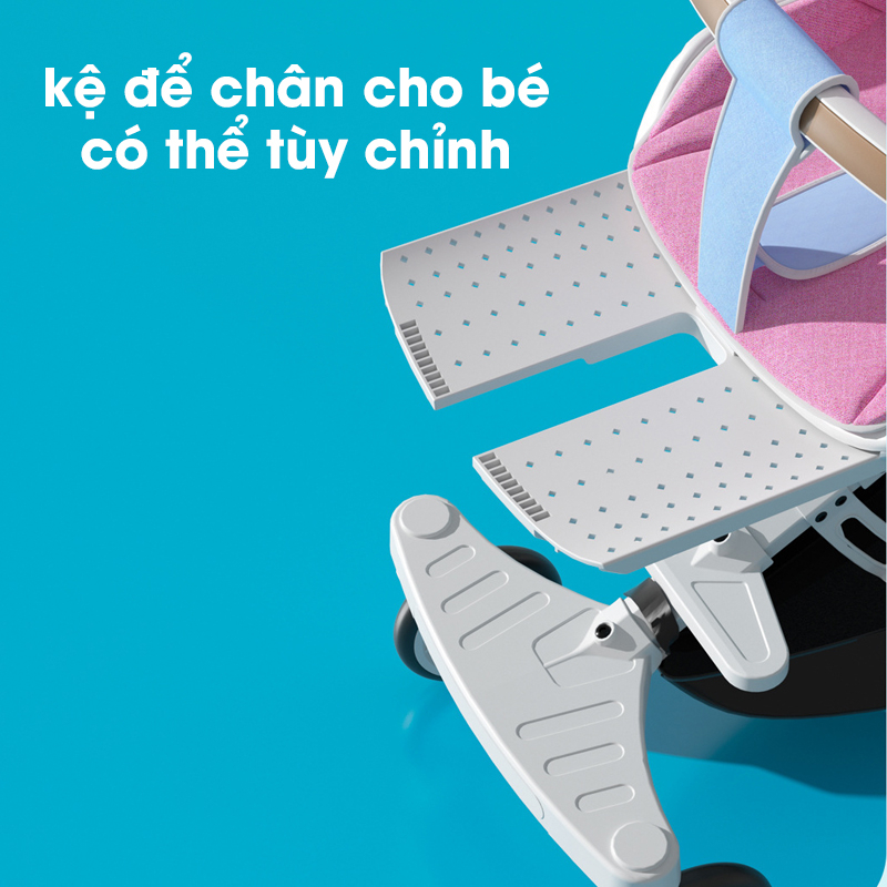 Xe đẩy cao cấp đa năng cho bé xoay 360 độ có mái che và gấp gọn đi du lịch - Bảo Hành 3 Năm Chính Hãng| MK23-018