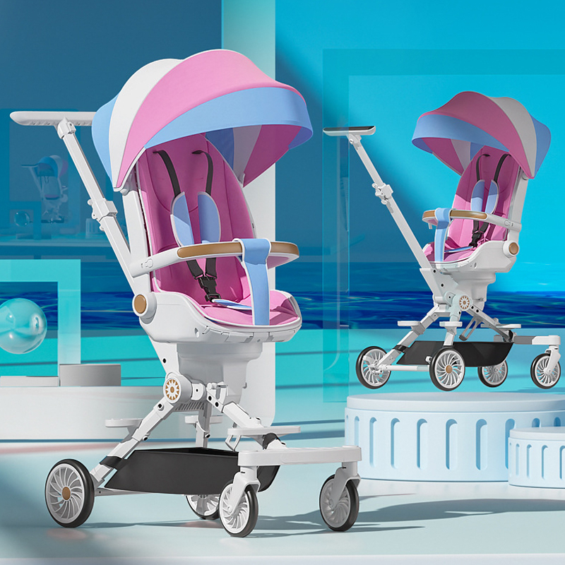 Xe đẩy cao cấp đa năng cho bé xoay 360 độ có mái che và gấp gọn đi du lịch - Bảo Hành 3 Năm Chính Hãng| MK23-018