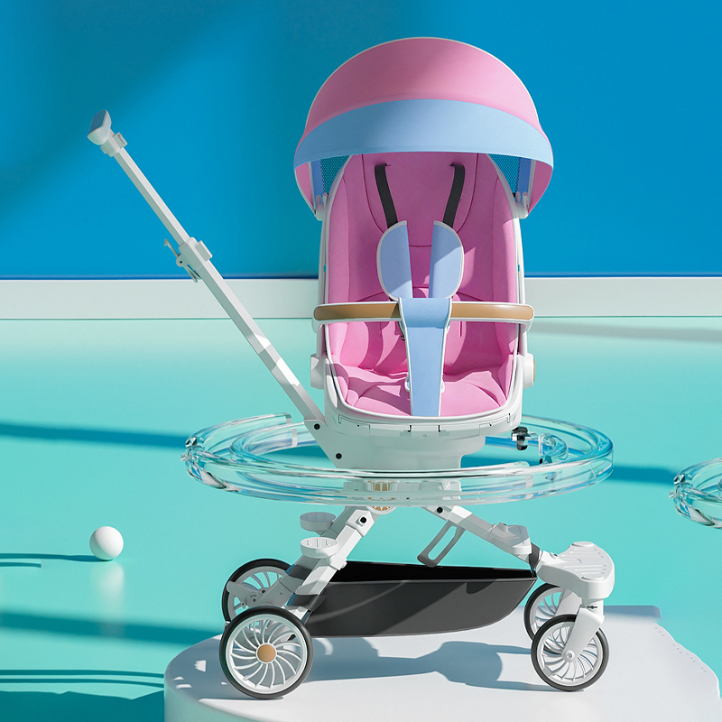 Xe đẩy cao cấp đa năng cho bé xoay 360 độ có mái che và gấp gọn đi du lịch - Bảo Hành 3 Năm Chính Hãng| MK23-018