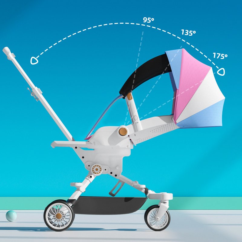 Xe đẩy cao cấp đa năng cho bé xoay 360 độ có mái che và gấp gọn đi du lịch - Bảo Hành 3 Năm Chính Hãng| MK23-018