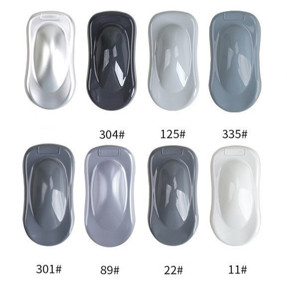 Sơn xóa vết xước ô tô, xe máy - Sơn xịt pha sẵn chuẩn màu, xe màu trắng, đen, đỏ mận,ghi bạc, xanh, vàng,xám