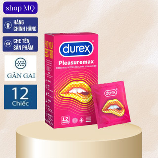 Bao cao su gân gai Durex Pleasuremax hộp 12c,
