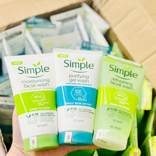[CÔNG TY] Sữa Rửa Mặt Simple Mẫu Mới 150ml