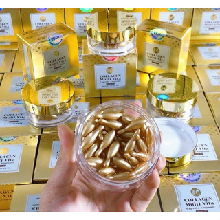 Tinh Chất Dưỡng Da Collagen Tươi JM Collagen Multi Vita Capsule Ampoule 400mg - Hộp 38 Viên