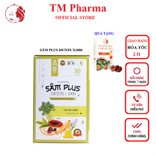 Kẹo Giảm Cân Sâm Plus Detox x 1000 Và Trà Hồng Đào Cam  Sả Tắc Hỗ Trợ Giảm Cân An Toàn Hiệu Quả