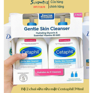 [ Có tách lẻ ] CETAPHIL - BỘ 2 CHAI SỮA RỬA MẶT & TOÀN THÂN CETAPHIL GENTLE SKIN CLEANSER