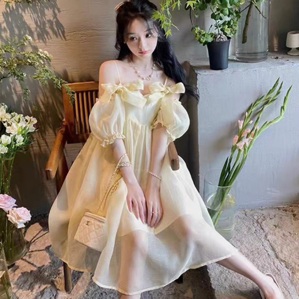 Đầm 2 dây nữ dáng babydoll dễ thương đi chơi, đi biển may 2 lớp cẩn thận