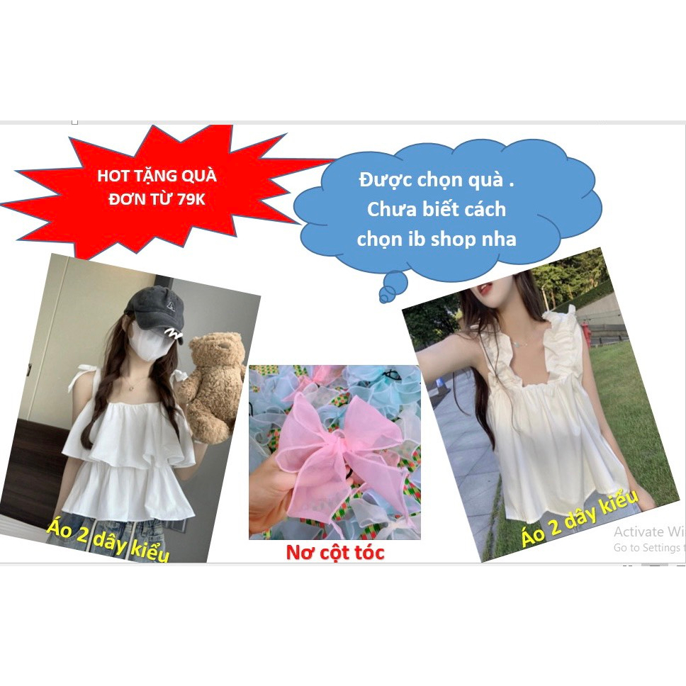 Đầm 2 dây nữ dáng babydoll dễ thương đi chơi, đi biển may 2 lớp cẩn thận