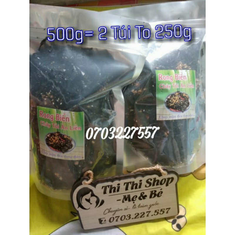 GÓI TO 500g Rong biển cháy tỏi siêu ngon, siêu rẻ,chất lượng(sỉ/dạo/ăn vặt/ăn liền/combo/hot/nhà làm