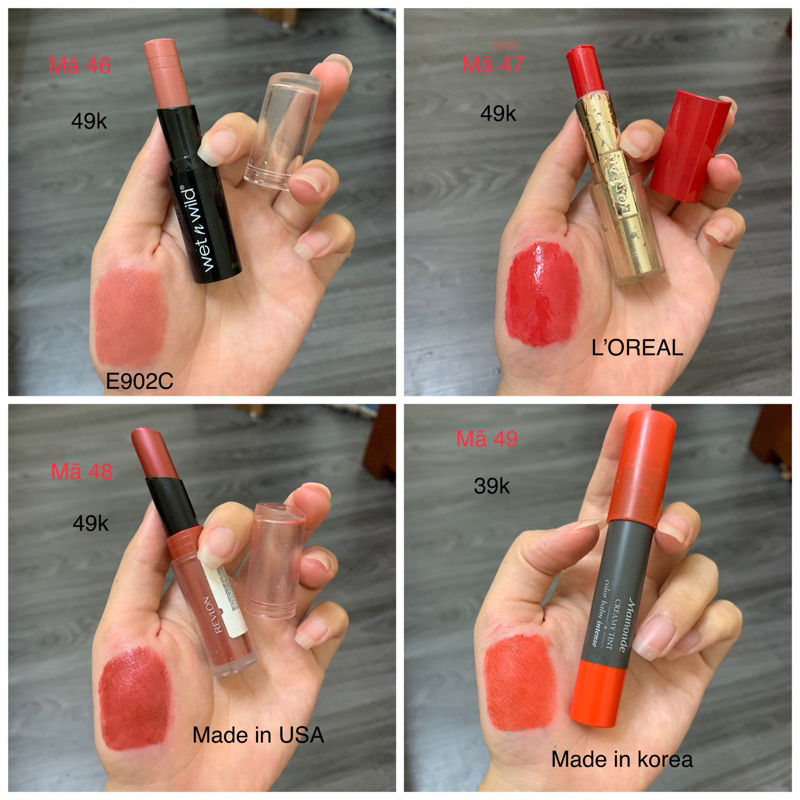 Son Tester/2hand Các Hãng Đủ Màu mã 46-49