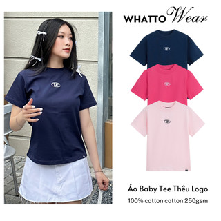 Áo baby tee thêu chữ W ver 2 - By Whattowear