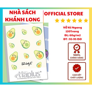 Vở kẻ ngang HAPLUS - FRUIT 80 trang KT (179x252) bìa cao cấp( Lốc 10 Quyển)